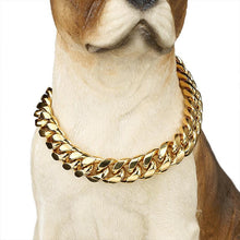 Load image into Gallery viewer, Zirconia Lock Buckle Dogs Chain Necklace