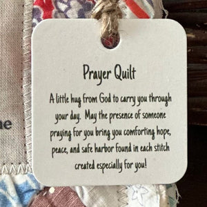 Prayer Quilt With Cross Inside