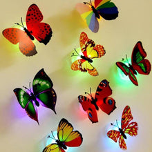 Load image into Gallery viewer, 9 Pcs LED Butterfly Lights Wall Stickers