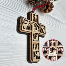 Load image into Gallery viewer, Cross Nativity Ornament