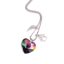 Load image into Gallery viewer, Rainbow Heart Necklace