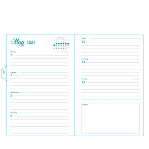 2025 Flower Weekly and Monthly Planner