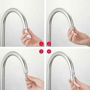 Rotatable Dual-Function Bubbler Faucet Head