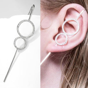 Double Circle Hook Earring