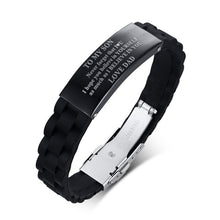 Load image into Gallery viewer, Silicone Bracelet with Stainless Steel Plate