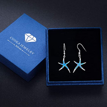 Load image into Gallery viewer, Starfish Earrings with Hoops