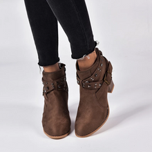 Load image into Gallery viewer, Women Round Toe Ankle Boots