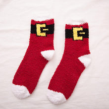 Load image into Gallery viewer, Christmas Fuzzy Fluffy Socks