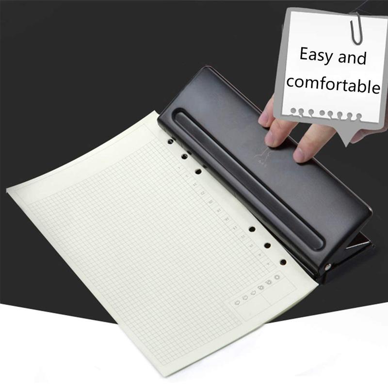 Adjustable 6-Hole Punch Paper Puncher