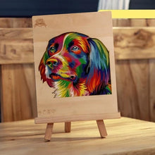 Load image into Gallery viewer, Wooden Golden Retriever Puzzle