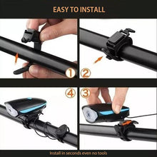 Load image into Gallery viewer, Bicycle USB Charging Horn Front Light