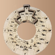 Load image into Gallery viewer, 🎶Circle of Fifths Wooden Musician Melody Wheel