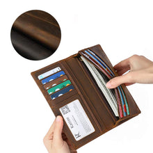 Load image into Gallery viewer, Men&#39;s Long Genuine Leather Wallet