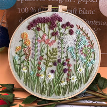 Load image into Gallery viewer, Beginner&#39;s Embroidery Hoop Flower Kit