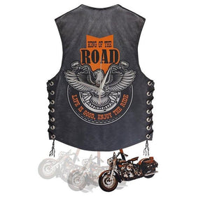 Motorcycle vest hanging clock