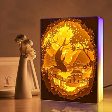 Load image into Gallery viewer, 3D Light and Shadow Night Lamp Paper Carving Art