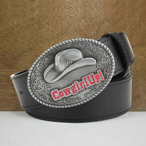 Cowboy Hat Alloy Belt Buckle