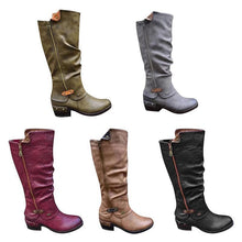 Load image into Gallery viewer, Womens Western Cowboy Knee Boots Punk Boots