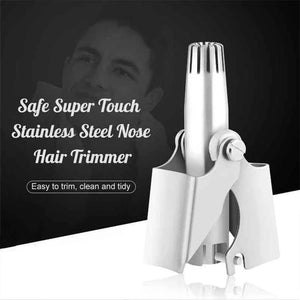 Safe Touch Stainless Steel Nose Hair Trimmer