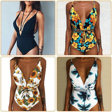 Load image into Gallery viewer, Women Multi-Flower Printed One Pieces Bikini