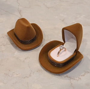 Cowboy Hat Ring Box