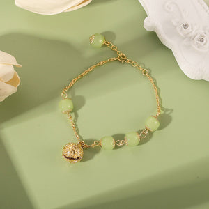 Hetian Jade Bell Bracelet