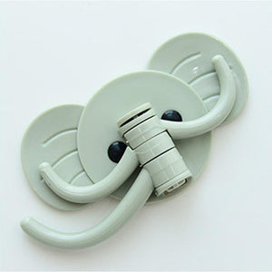 Elephant Utility Hooks Wall Hanger