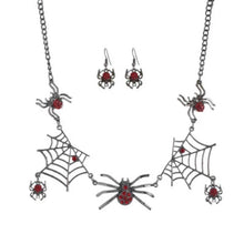 Load image into Gallery viewer, Halloween Jewelry Creative Necklace Spider Web Pendant &amp; Chain