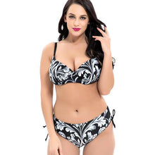 Load image into Gallery viewer, High Waist Printed Bikini Set (Large Size)