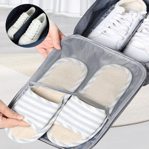 Travel Three-layer Portable Storage Shoe Bag