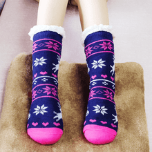 Load image into Gallery viewer, Thermal Fleece Slipper Socks