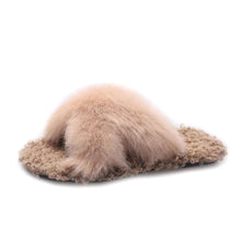 Load image into Gallery viewer, cute fluffy plush slippers