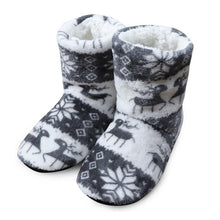 Load image into Gallery viewer, Christmas Fleece Indoor Boots