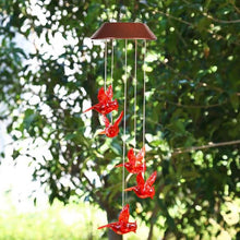 Load image into Gallery viewer, Red Bird Wind Chime Light