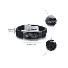 Load image into Gallery viewer, Silicone Bracelet with Stainless Steel Plate