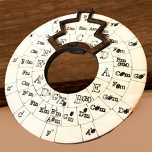 Load image into Gallery viewer, 🎶Circle of Fifths Wooden Musician Melody Wheel