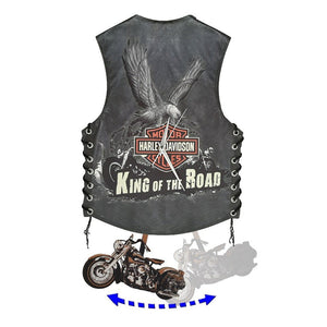 Motorcycle vest hanging clock