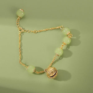 Hetian Jade Bell Bracelet