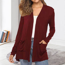 Load image into Gallery viewer, Women&#39;s Casual Lightweight Open Front Long Sleeve Cardigans