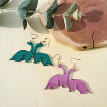 Load image into Gallery viewer, Acrylic Little Dinosaur Earrings