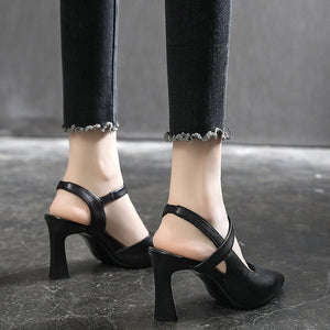 Pointed Toe High Heel Sandals