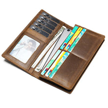 Load image into Gallery viewer, Men&#39;s Long Genuine Leather Wallet