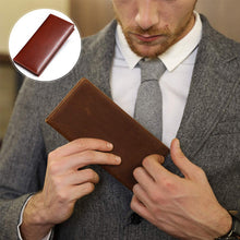 Load image into Gallery viewer, Men&#39;s Long Genuine Leather Wallet