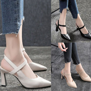 Pointed Toe High Heel Sandals