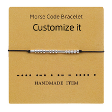 Load image into Gallery viewer, Morse Code Couple Bracelet