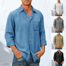 Load image into Gallery viewer, Mens Long Sleeve Button Down Shirt