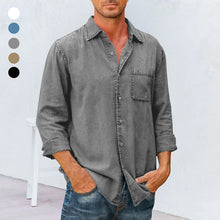 Load image into Gallery viewer, Mens Long Sleeve Button Down Shirt