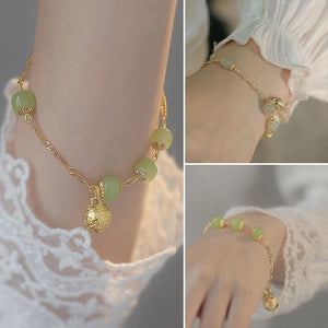 Hetian Jade Bell Bracelet