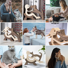 Load image into Gallery viewer, Gift For Pet Lovers - Wood Sculpture Table Ornaments - The Love Between You And Your Fur-Friend