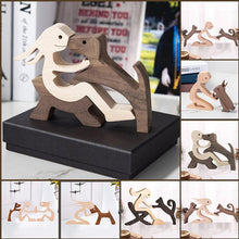 Load image into Gallery viewer, Gift For Pet Lovers - Wood Sculpture Table Ornaments - The Love Between You And Your Fur-Friend